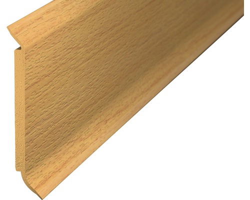 Kernplint van hardschuim, beuken, 60x2500 mm