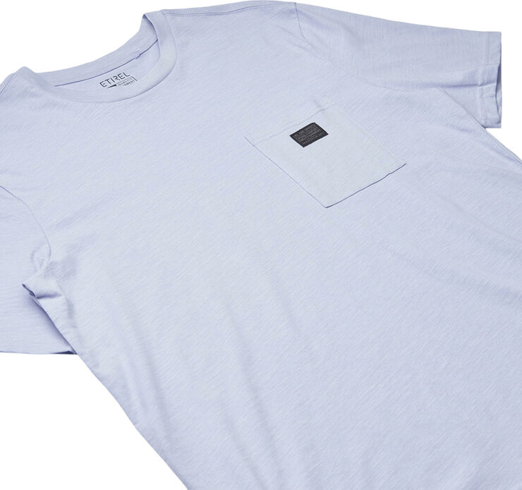 Etirel Solid Slub T-shirt Blå