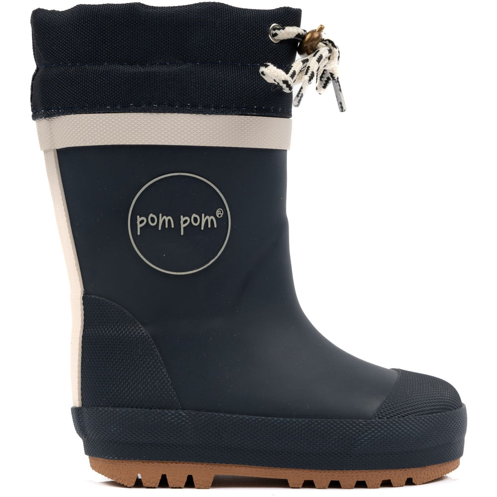 Termo Gummistøvle Navy - Pom Pom → Luksusbaby.dk