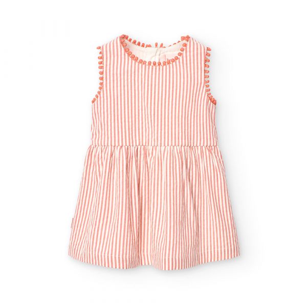 Boboli Vestido Poplin Striped Bicolor Boiler List 4 Anos