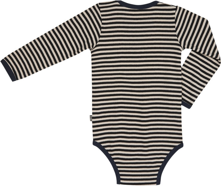 Mads Nørgaard - Copenhagen Soft Duo Striped Body Off white / black / navy