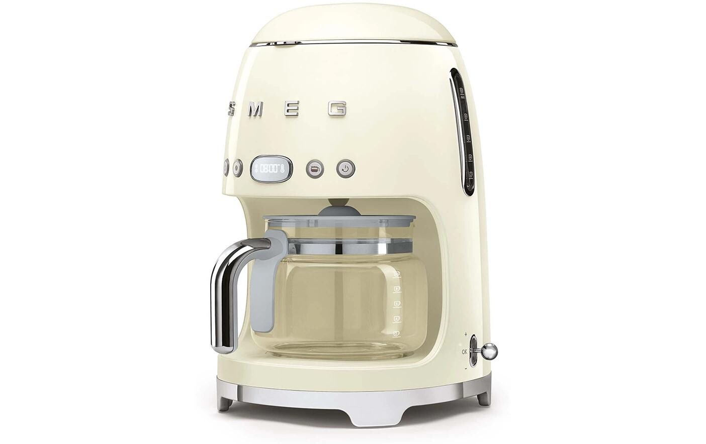 Filterkaffeemaschine 50's Style DCF02CREU Crème<br>Kaffeemaschine mit Glaskanne