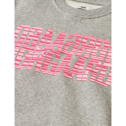Mads Nørgaard Organic Sweat Talinka Sweatshirt, Light Grey Melange, 14 år