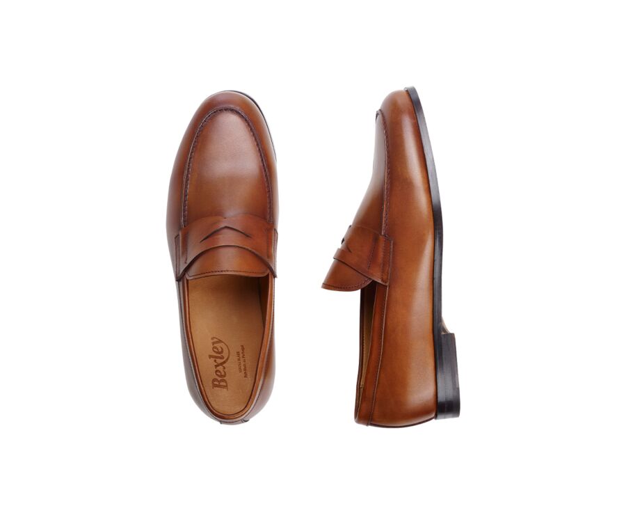 Mocassin homme Gold Patiné - DERYBROOK
