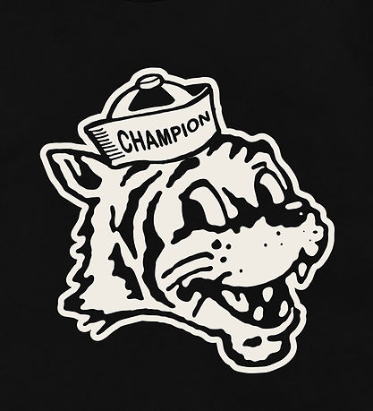 Champion T-Shirt - Schwarz m. Print
