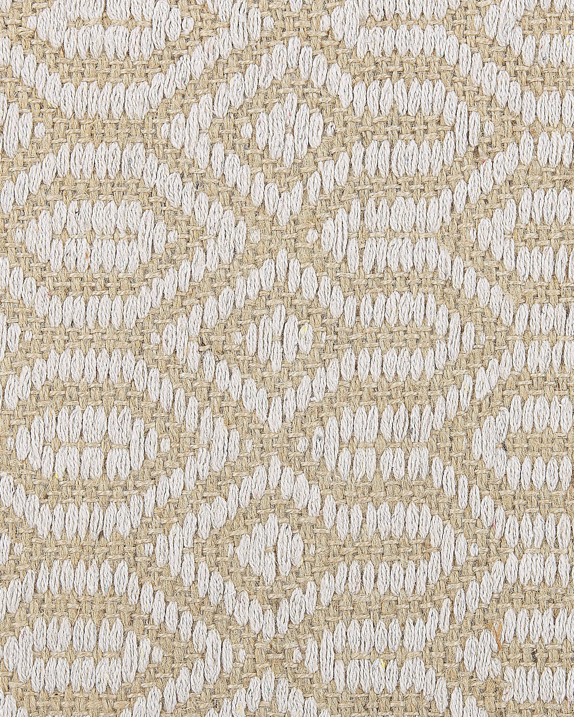Vloerkleed POZANTI Beige 140 x 200 cm Jute