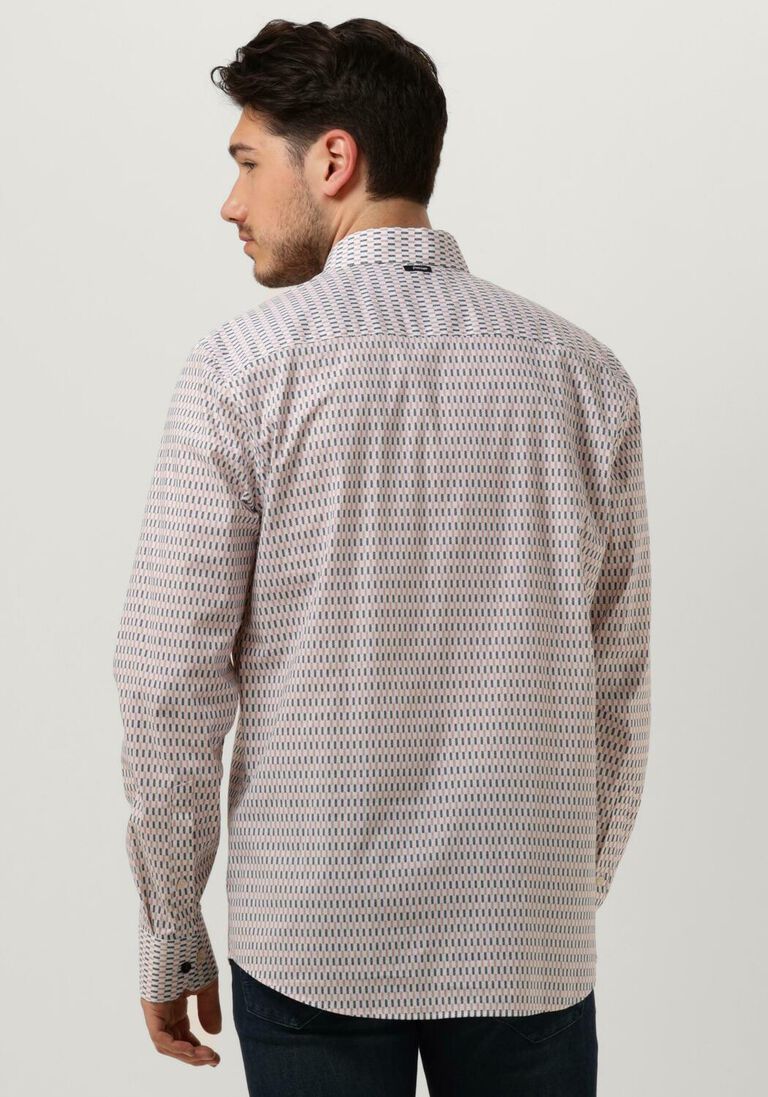 VANGUARD gebroken wit vanguard klassiek overhemd long sleeve shirt print on poplin stretch