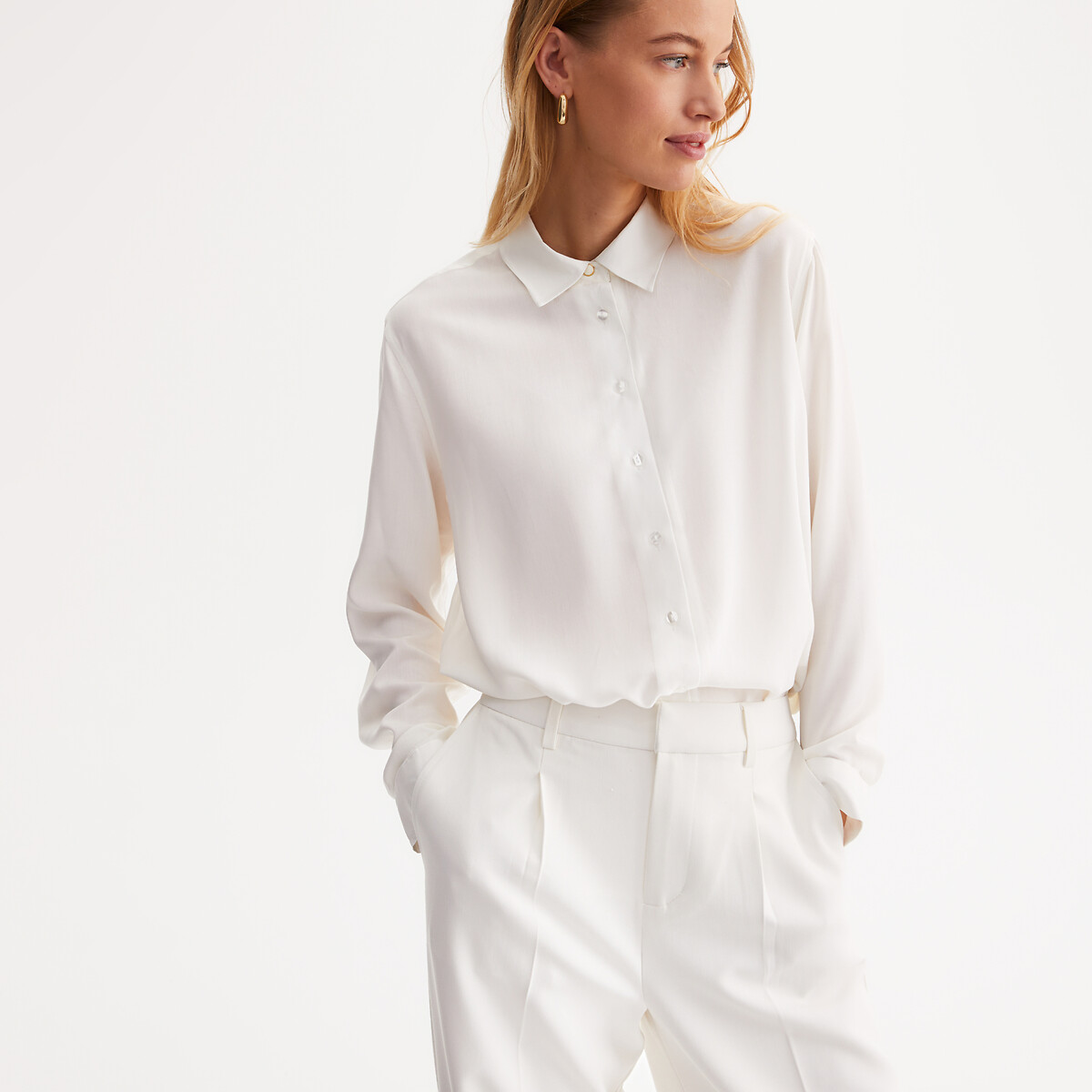 ANNE WEYBURN<br>Camisa de manga comprida