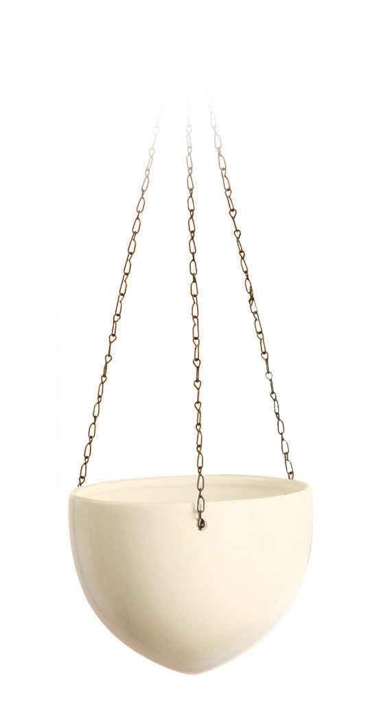 Scheurich Hanging Pot, hangende plantenbak van keramiek, kleur: crème, 18 cm diameter, 14,8 cm hoog, inhoud 1,6 l.