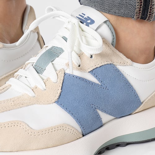 Baskets Femme 327 WS327PV Sand White Blue