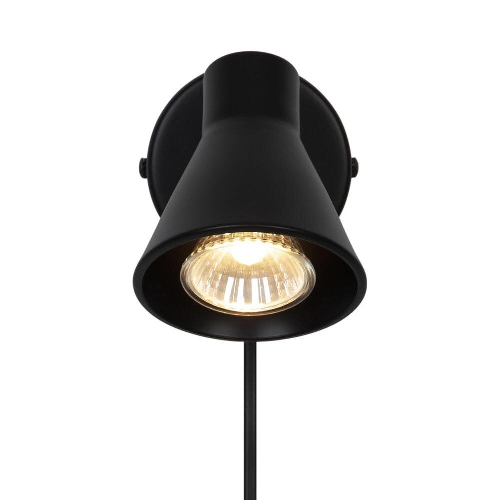 Eik wandlamp in matzwart GU10