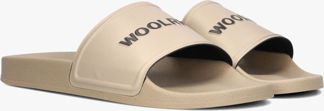 beige woolrich badslippers slide sandal