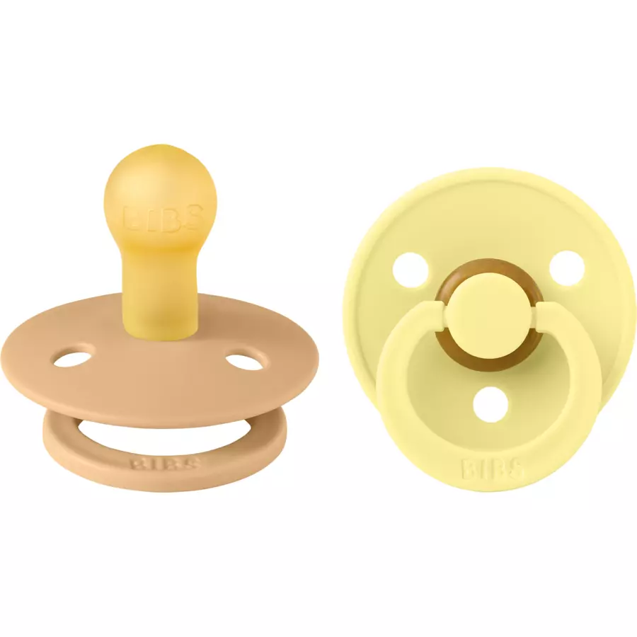 BIBS® Schnuller Colour Desert Sand & Sunshine 0-6 Monate, 2 Stk.