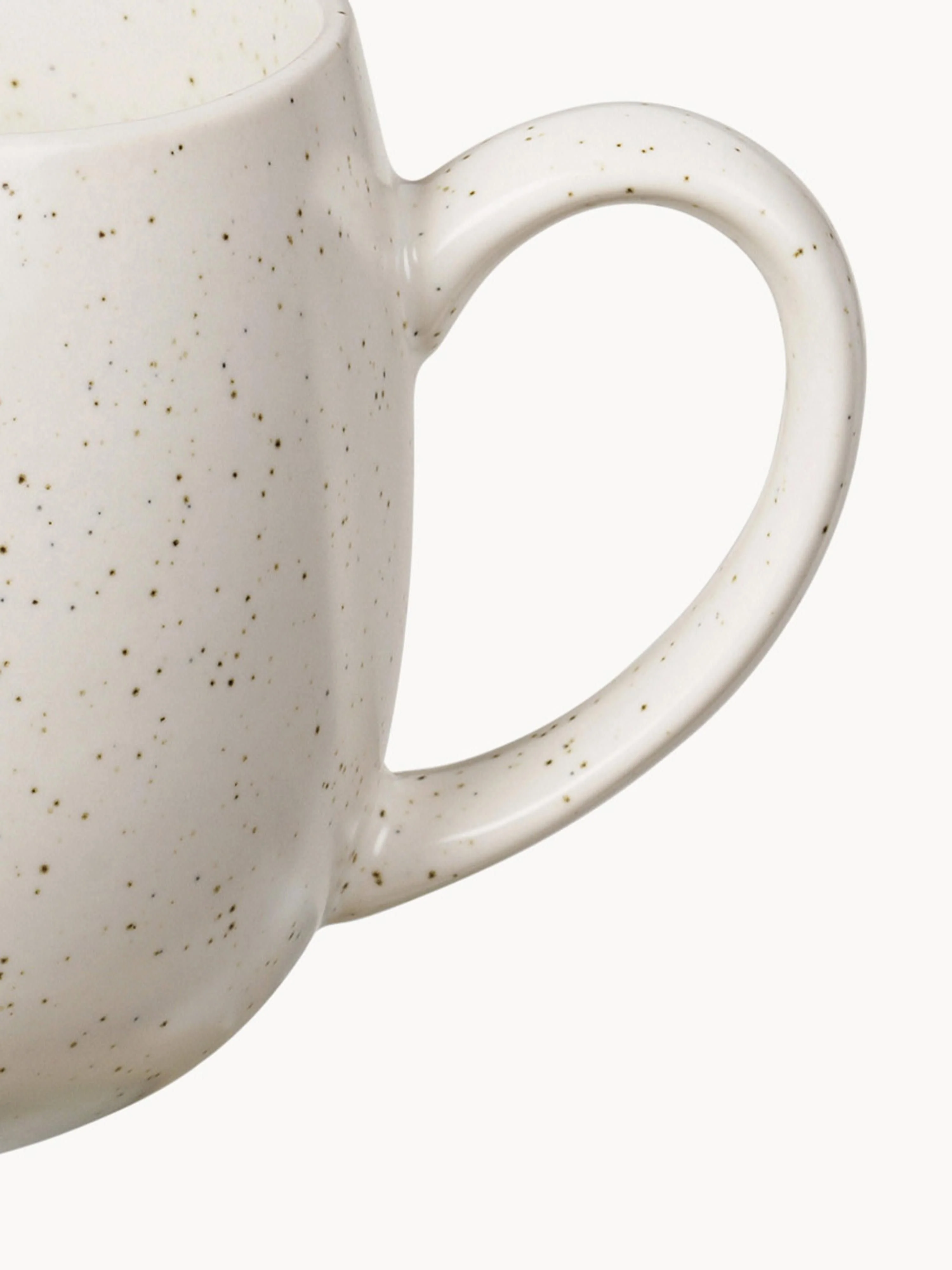 Handgemaakte XL theemokken Nordic Vanilla, 2 stuks