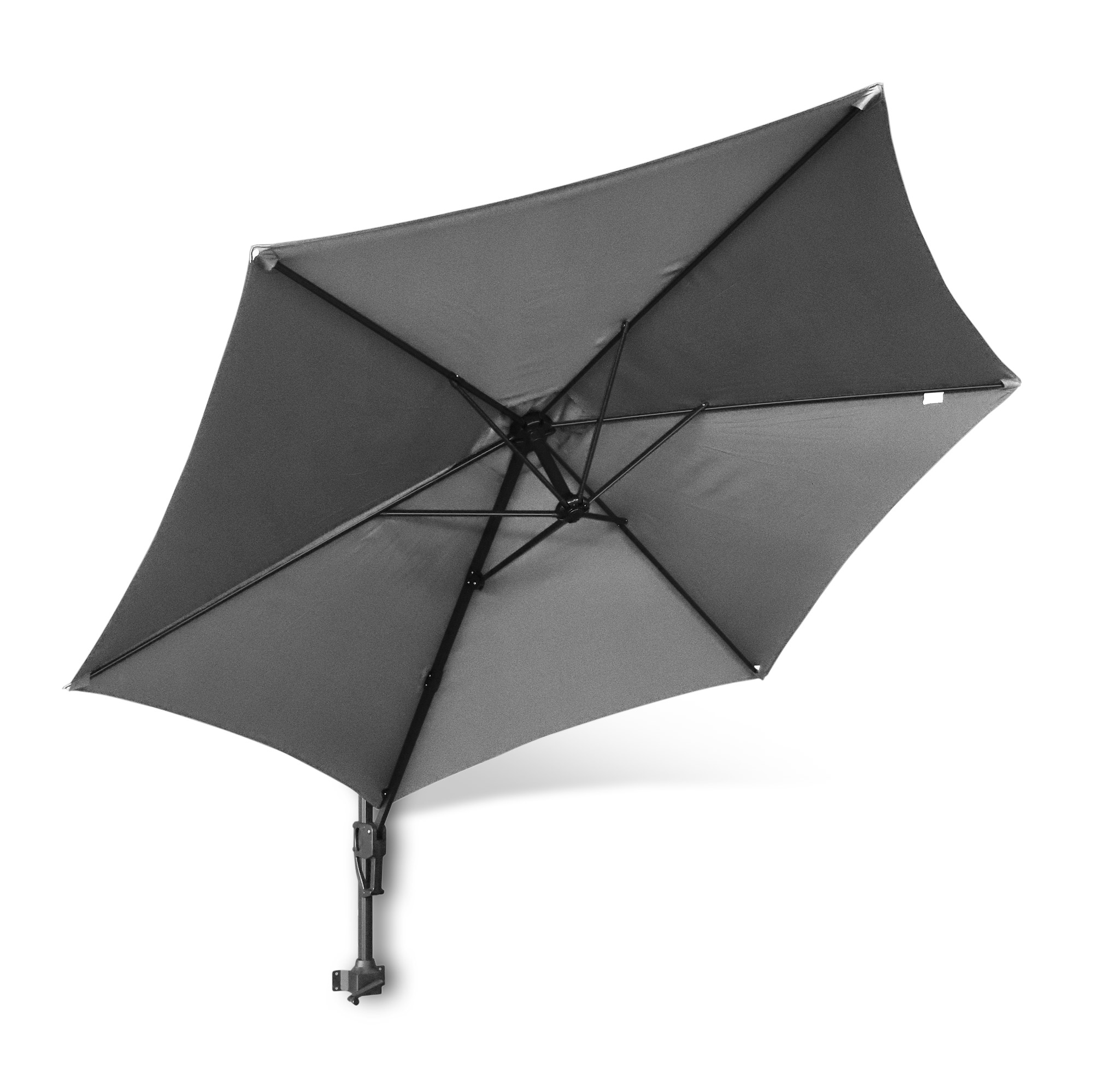 Sonnenschirm 'Trevor' zur Wandbefestigung, grau, L 300 cm, B 250 cm, H 231 cm günstig bestellen
