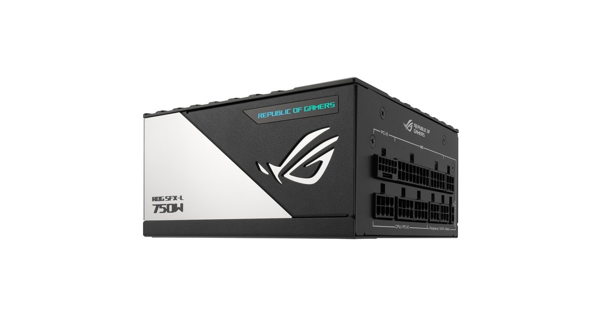 ASUSROG Loki SFX-L Platinum modulaire 750 watt voeding   (Zwart, 1x 12V-2x6, 3x PCIe)