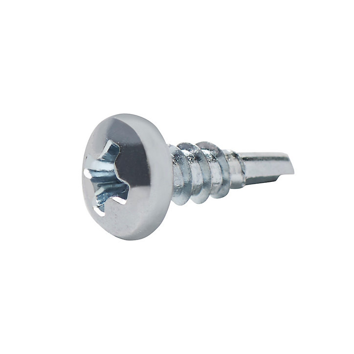 Vis zinguée autoperceuses à tête cylindrique, 3,5x9,5 mm - 200 pièces