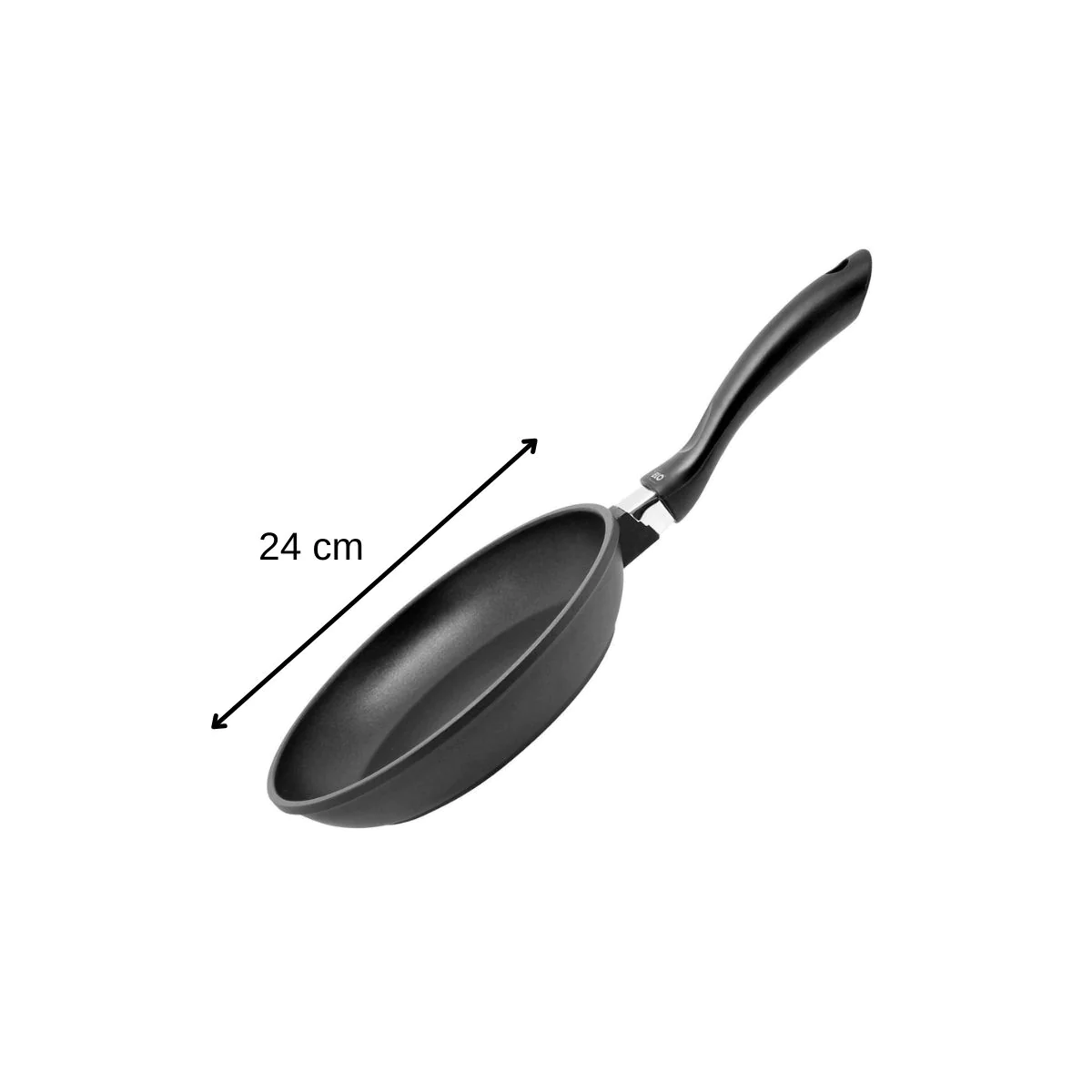 Poêle à frire en aluminium et couvercle en verre de 24 cm Alucast Elo