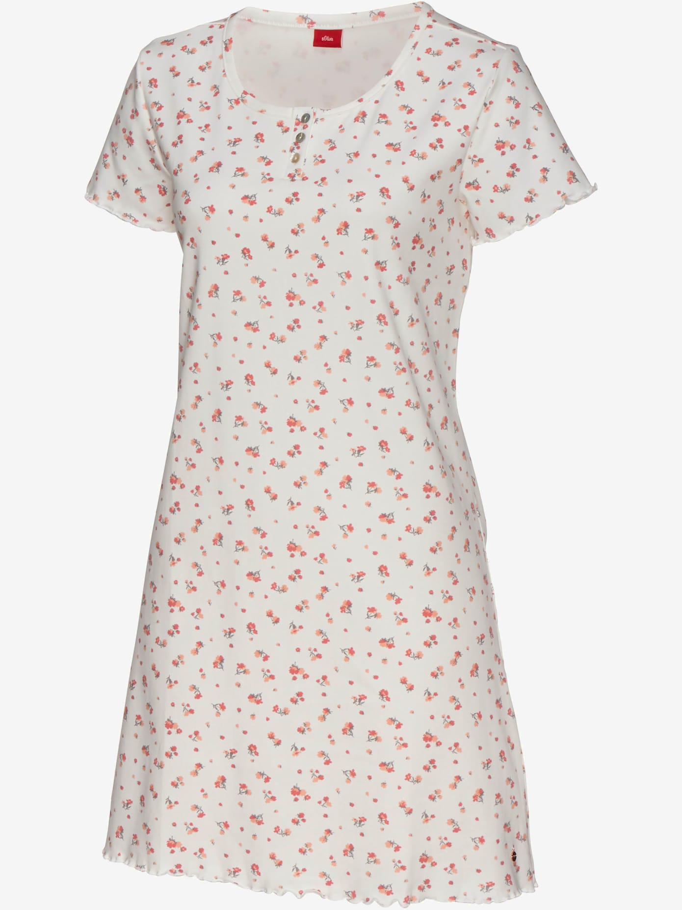 Chemise de nuit courte avec ourlet babylock