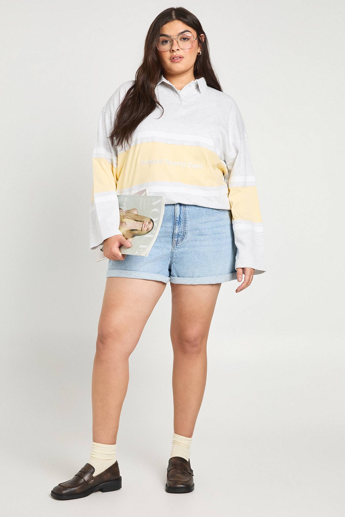 boohoo Short en jean pour maman Plus