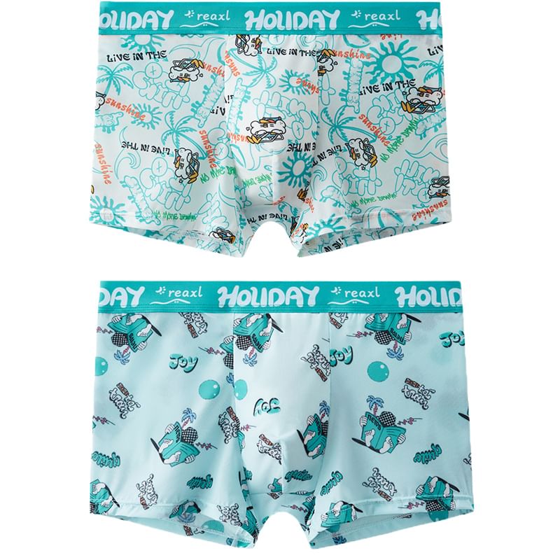 Pancherry - Set van 2: Boxershorts met cartoonprint