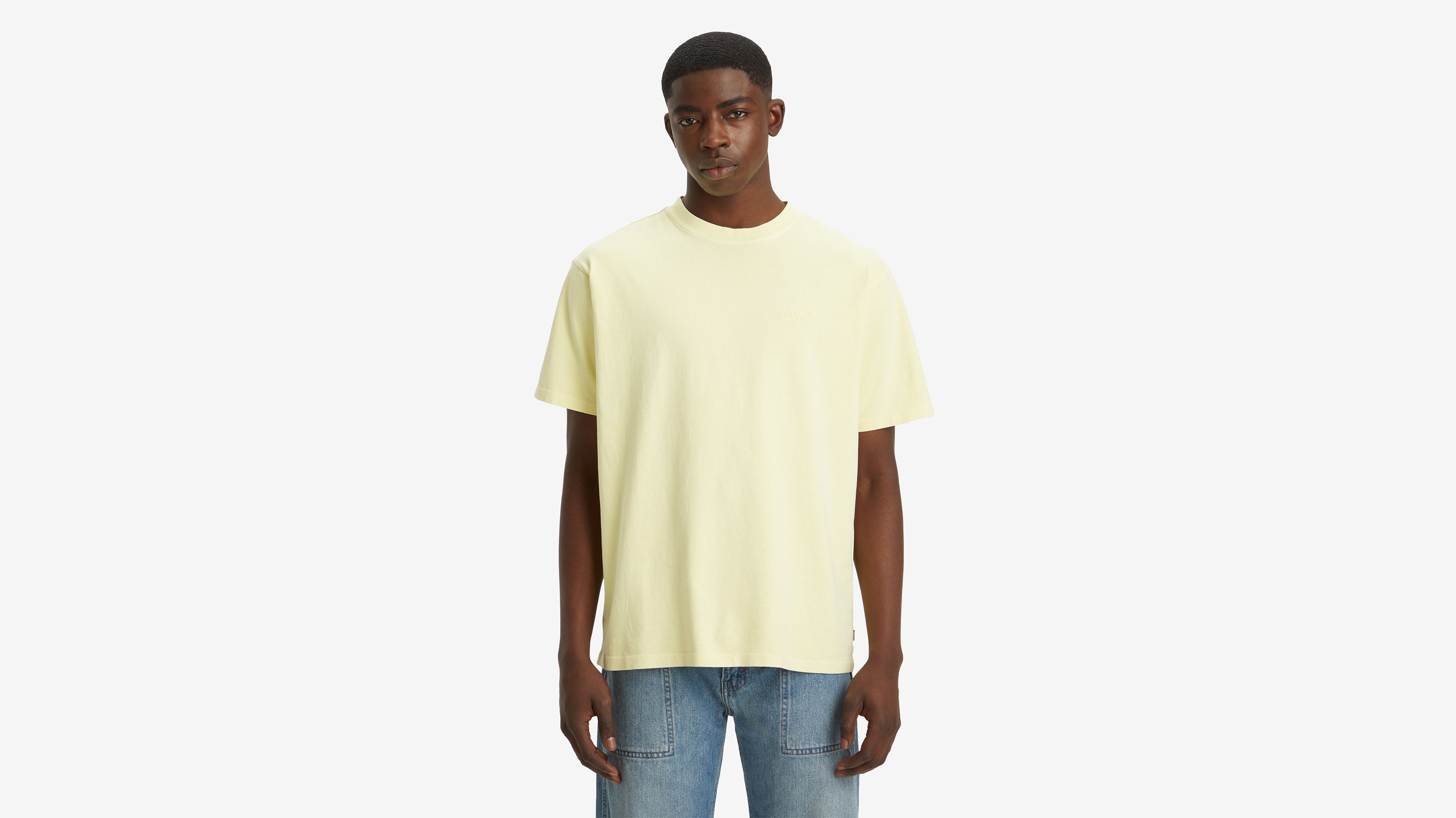 Levi's® Red Tab™ T-shirt vintage - Garment Dye Wax Yellow Jersey - Jaune