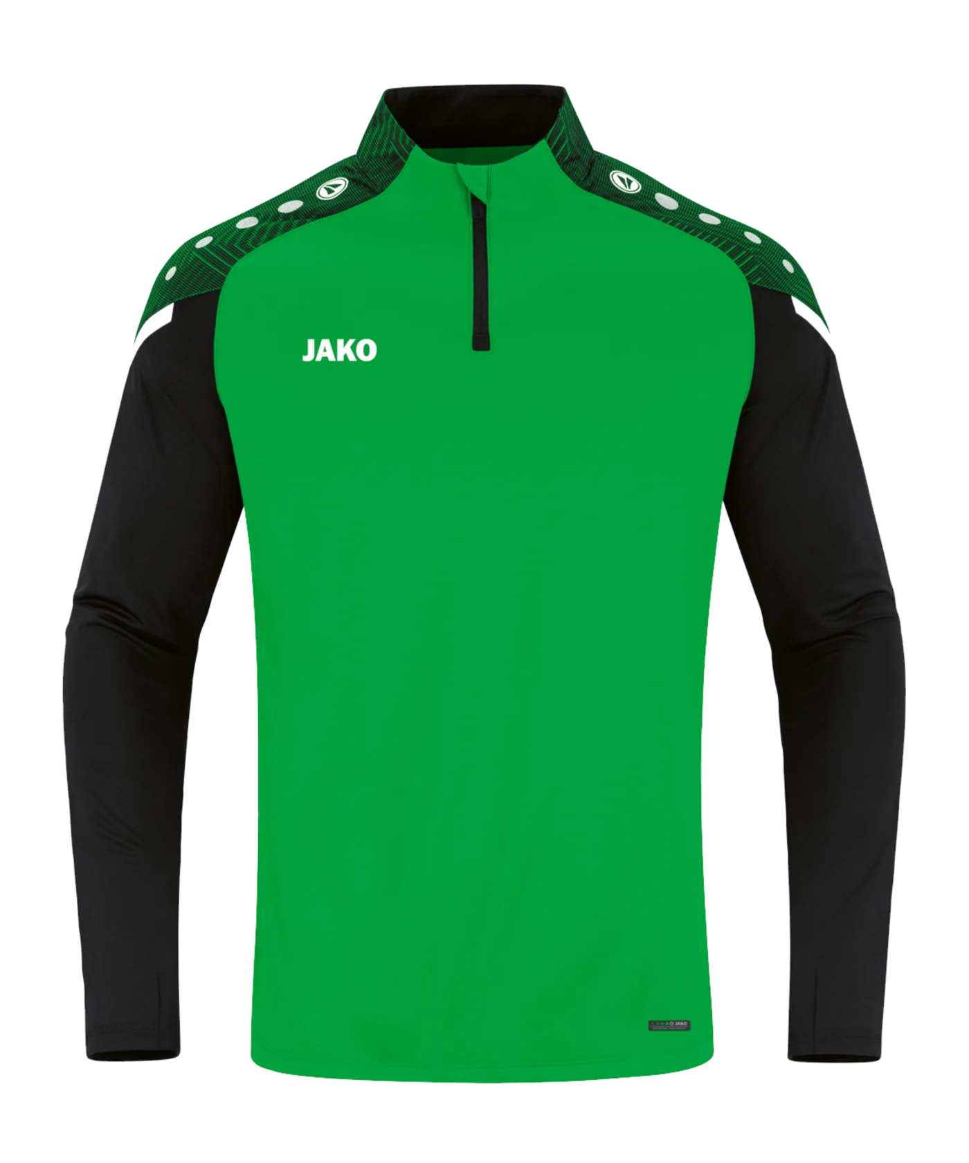 JAKO Performance Ziptop Grün Schwarz F221