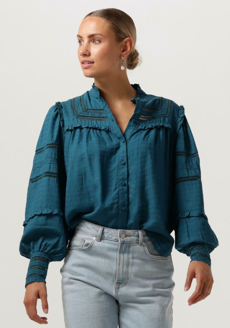 Y.A.S. blauwe y.a.s. blouse yashenja ls shirt s.