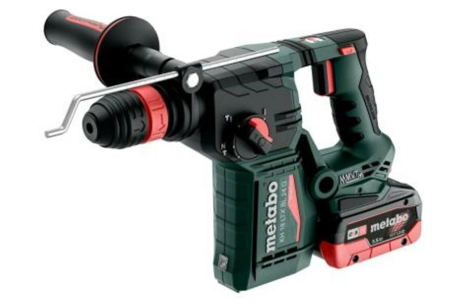 Metabo KH 18 LTX BL 24 Q 18V Li-ion Accu combihamer set (2x4.0Ah LiHD accu) in Metabox