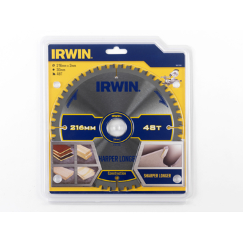 Irwin afkortzaagblad 38T voor hout / laminaat / MDF- 216 x 30 mm