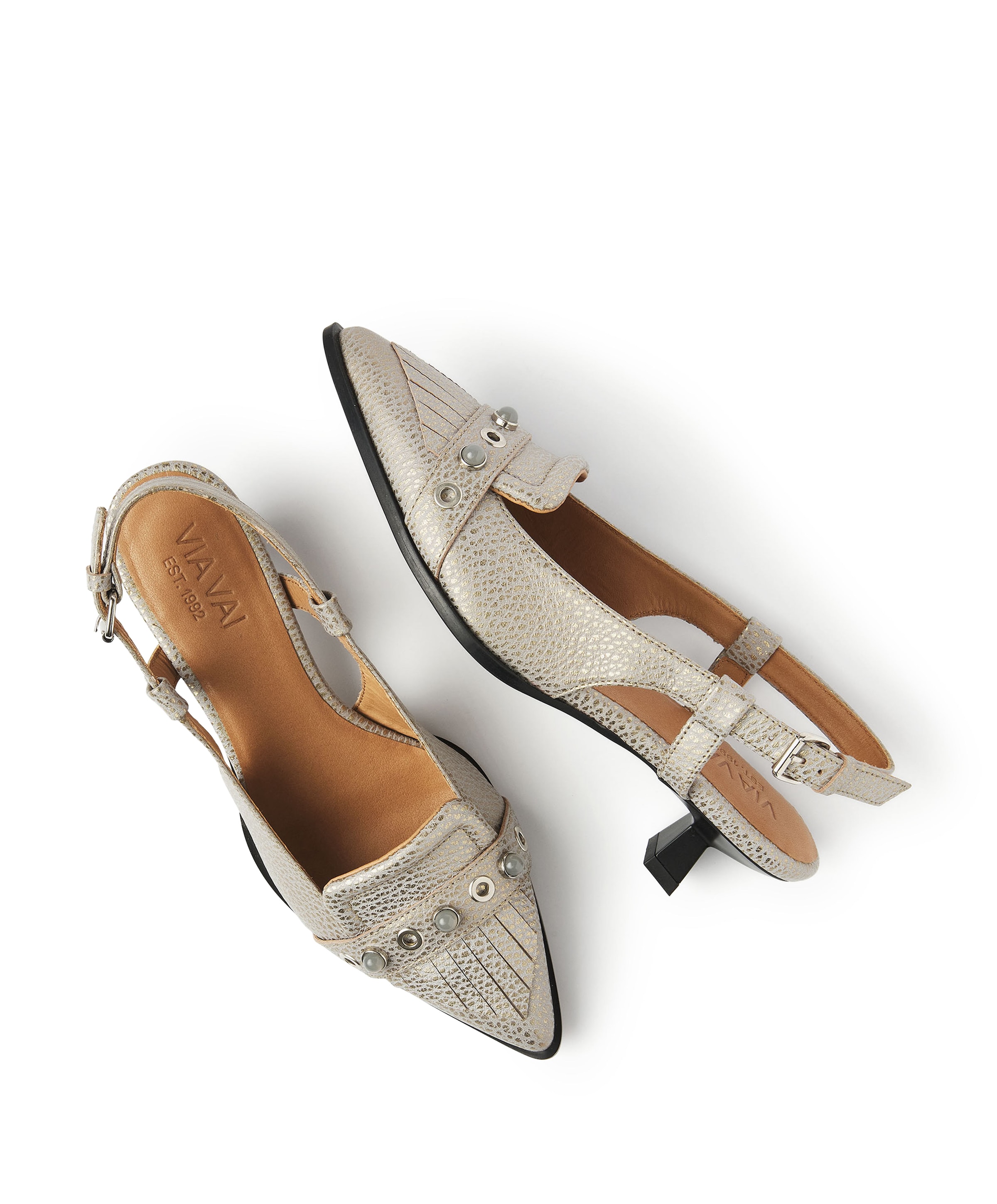 VIA VAI Lea Aileen dames slingbacks beige