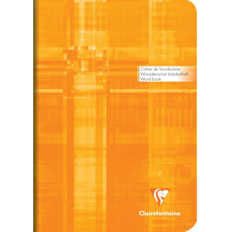 Carnet de vocabulaire piqué A5 64 pages ligné + marge centrale - Assortis
