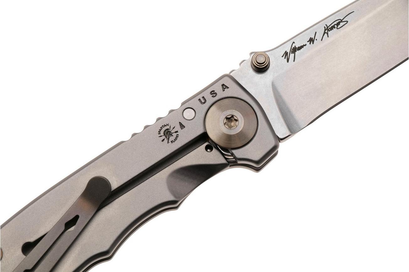 Spartan Harsey Folder 3.25 SF10SWBZ, Stonewashed CPM MagnaCut, Bronze/Grey Titanium zakmes