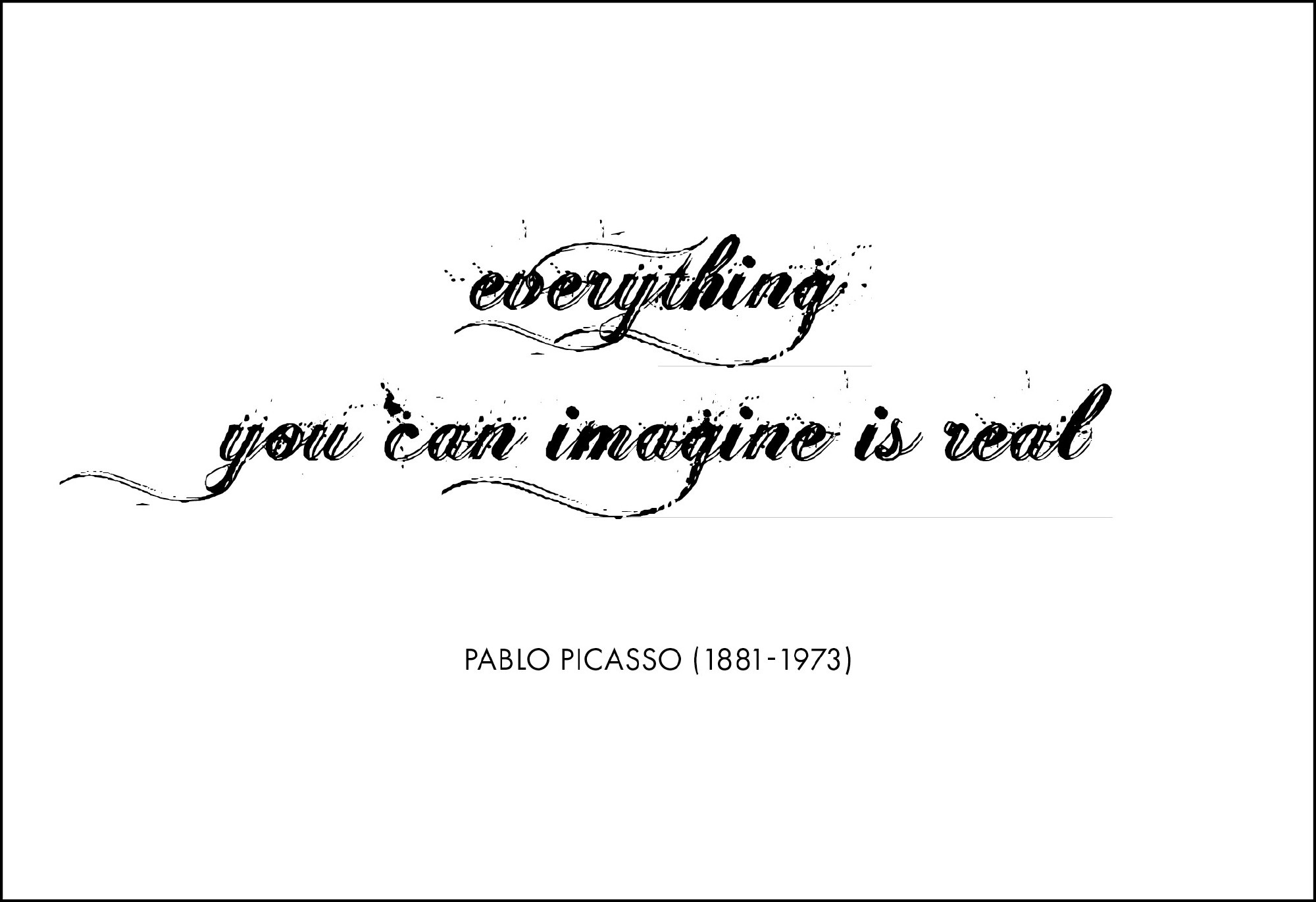 Postkarte 'Everything you can imagine is real' günstig bestellen