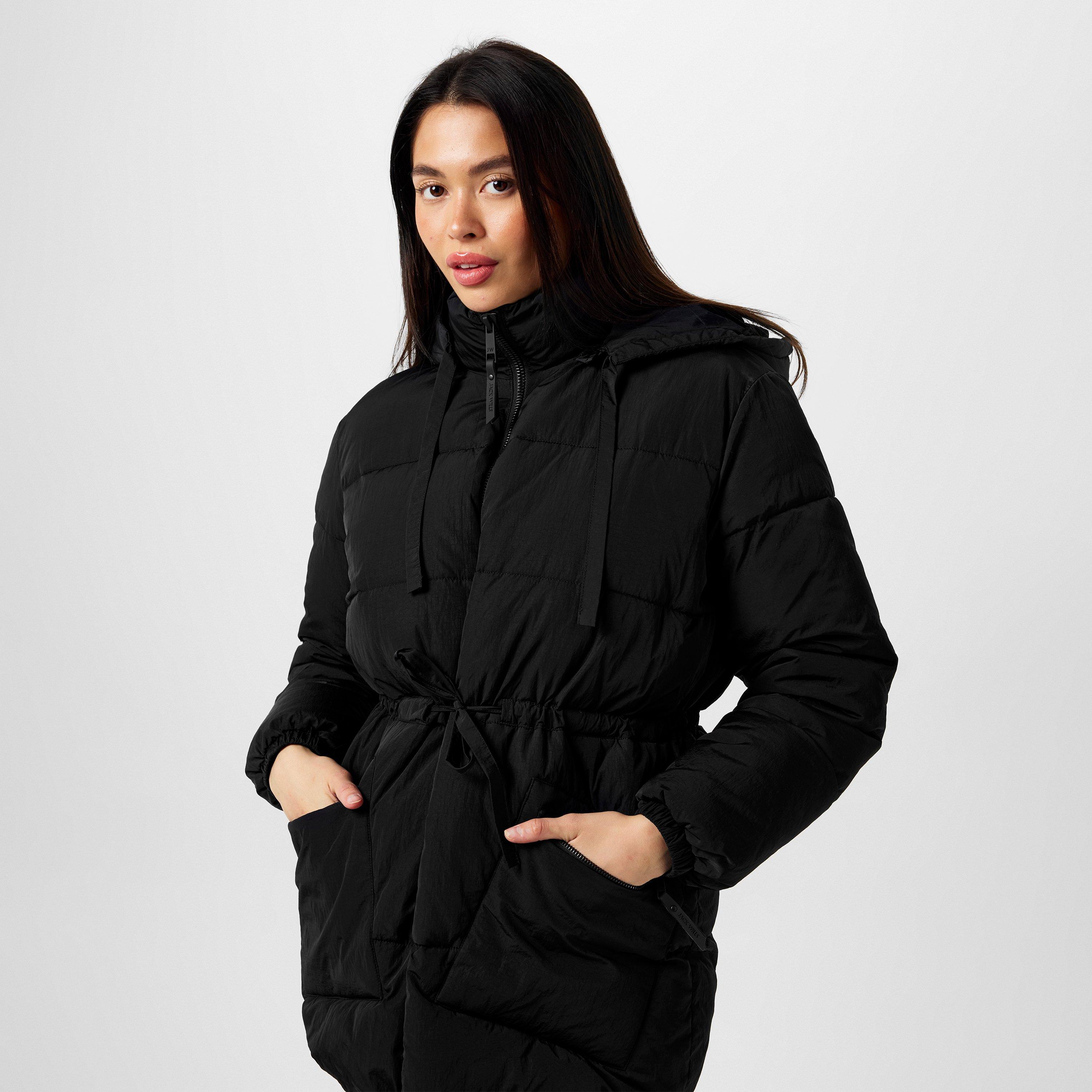 Jack Wills JW Belted Tie Puffer Jacket Womens
