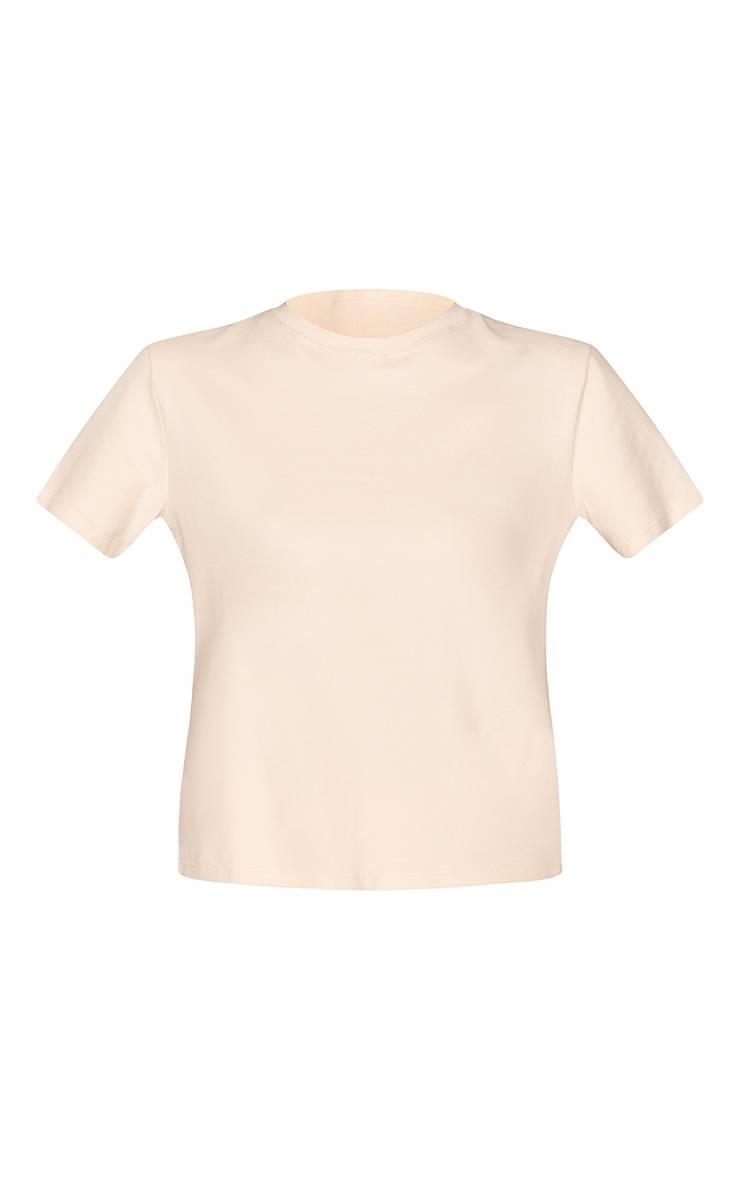 Crème T-shirt Oversized En Coton Doux