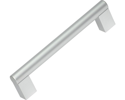 Meubelgreep, stanggreep, geanodiseerd aluminium, gatafstand 160 mm, afmetingen (L x B x H): 176/16/41 mm