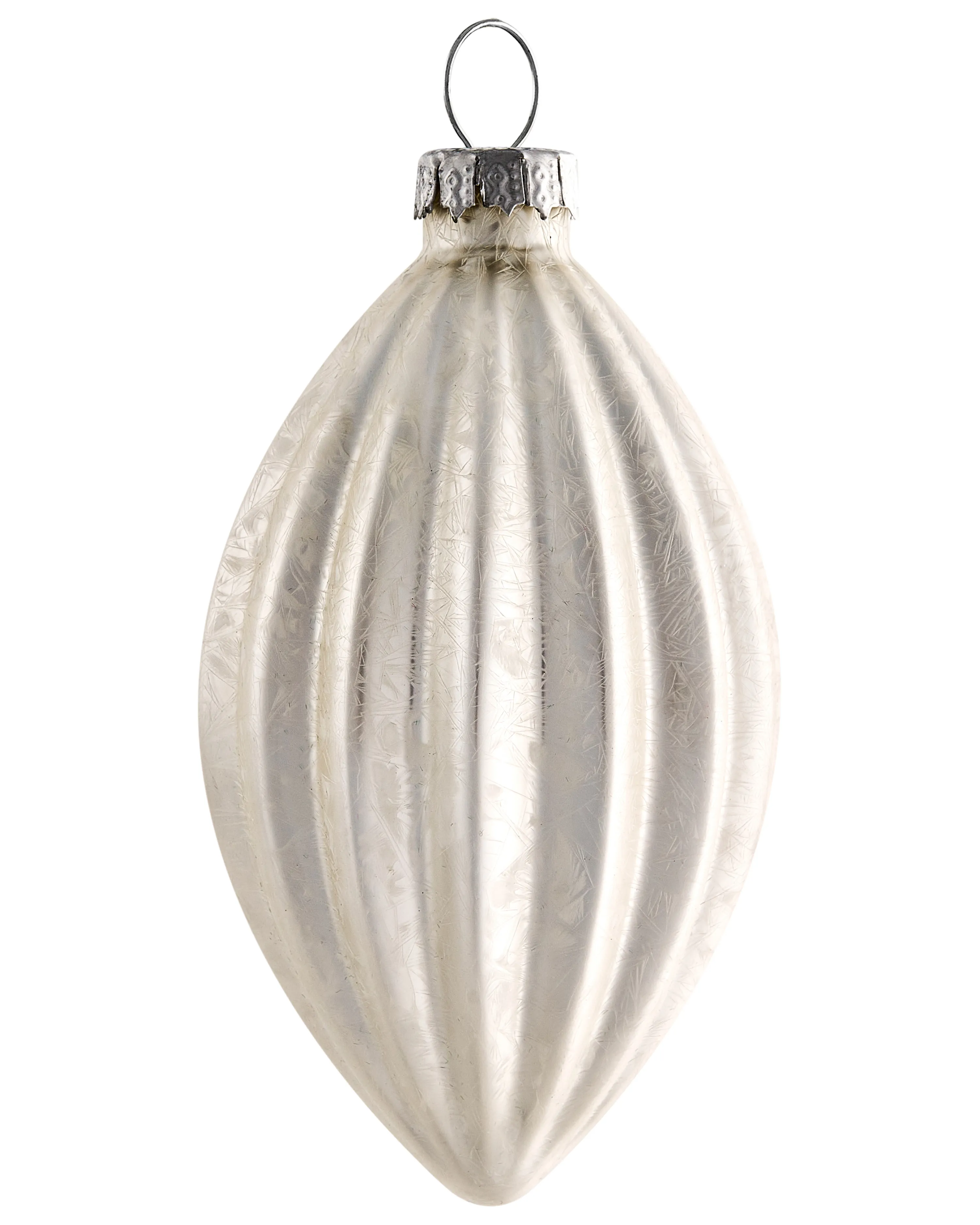 Set van 50 kerstballen SNOWFLAKE Glas Rood/wit