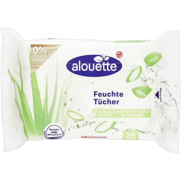 Feuchte Tücher Aloe Vera Reisegröße