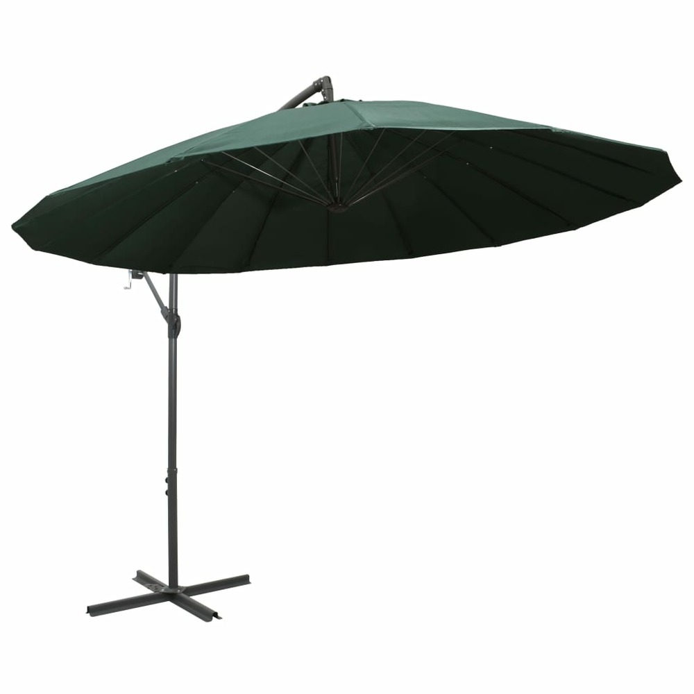 Parasol suspendu 3 m aluminium vert