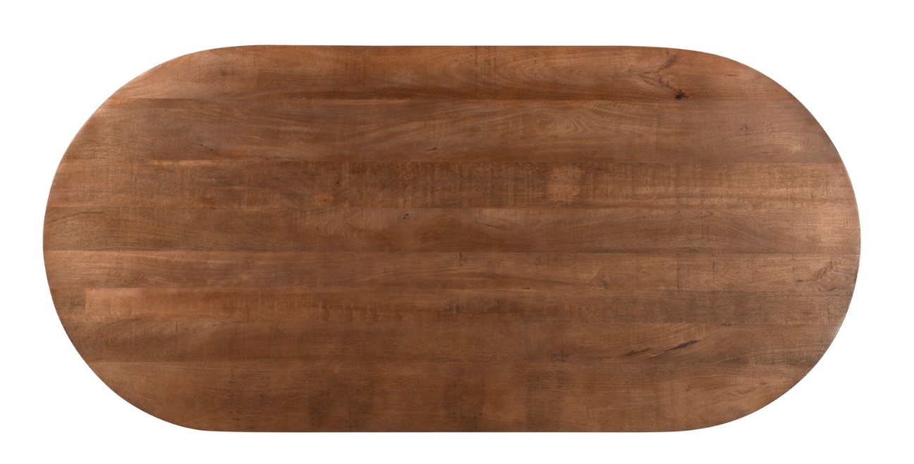 Eettafel Sally 230 cm ovaal Eettafel Saly 230 ovaal Licht bruin