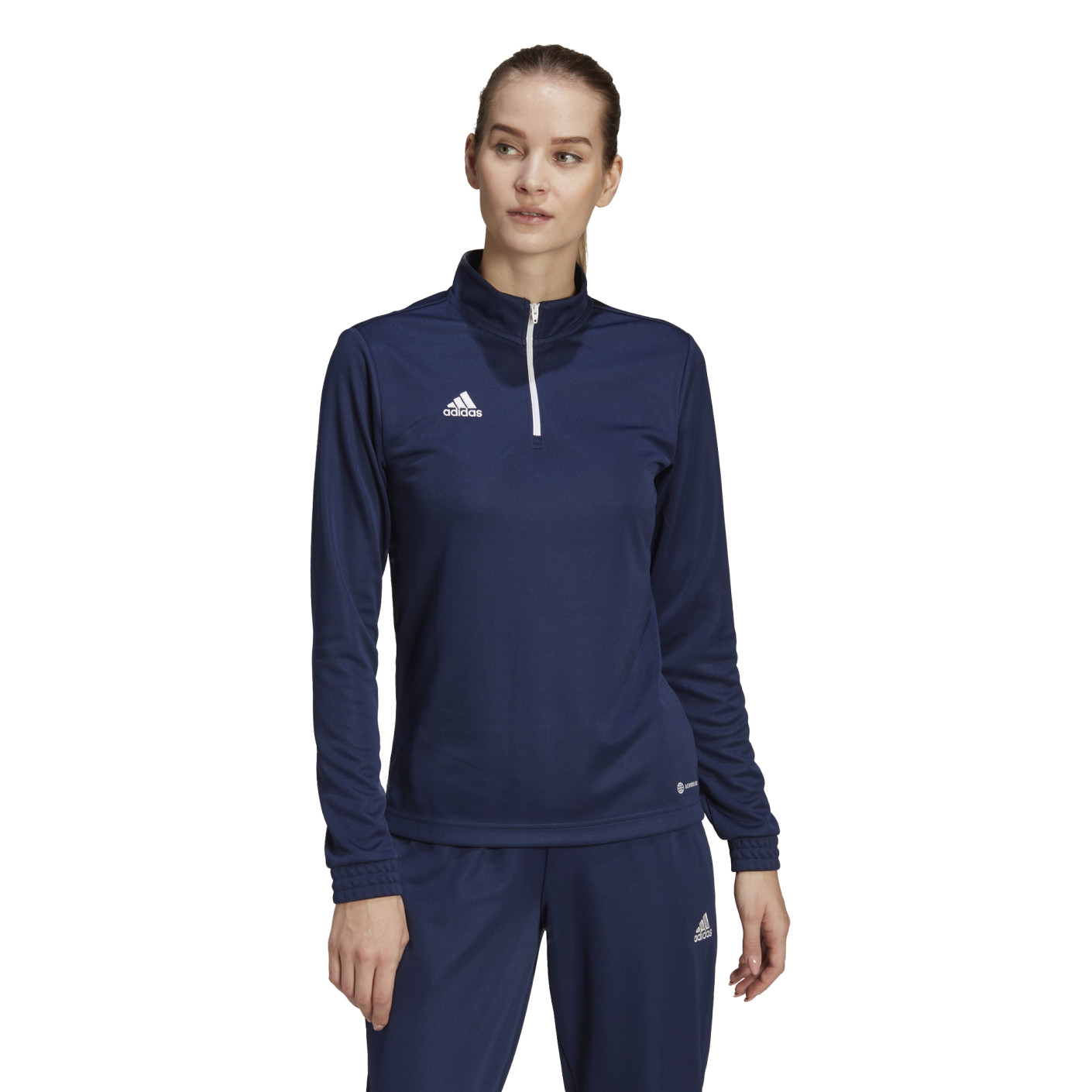 Adidas Entrada 22 Trainingstrui 1/4-Zip Dames Donkerblauw Wit