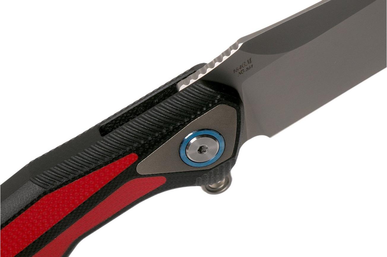 Rike Knife Tulay Black-Red zakmes