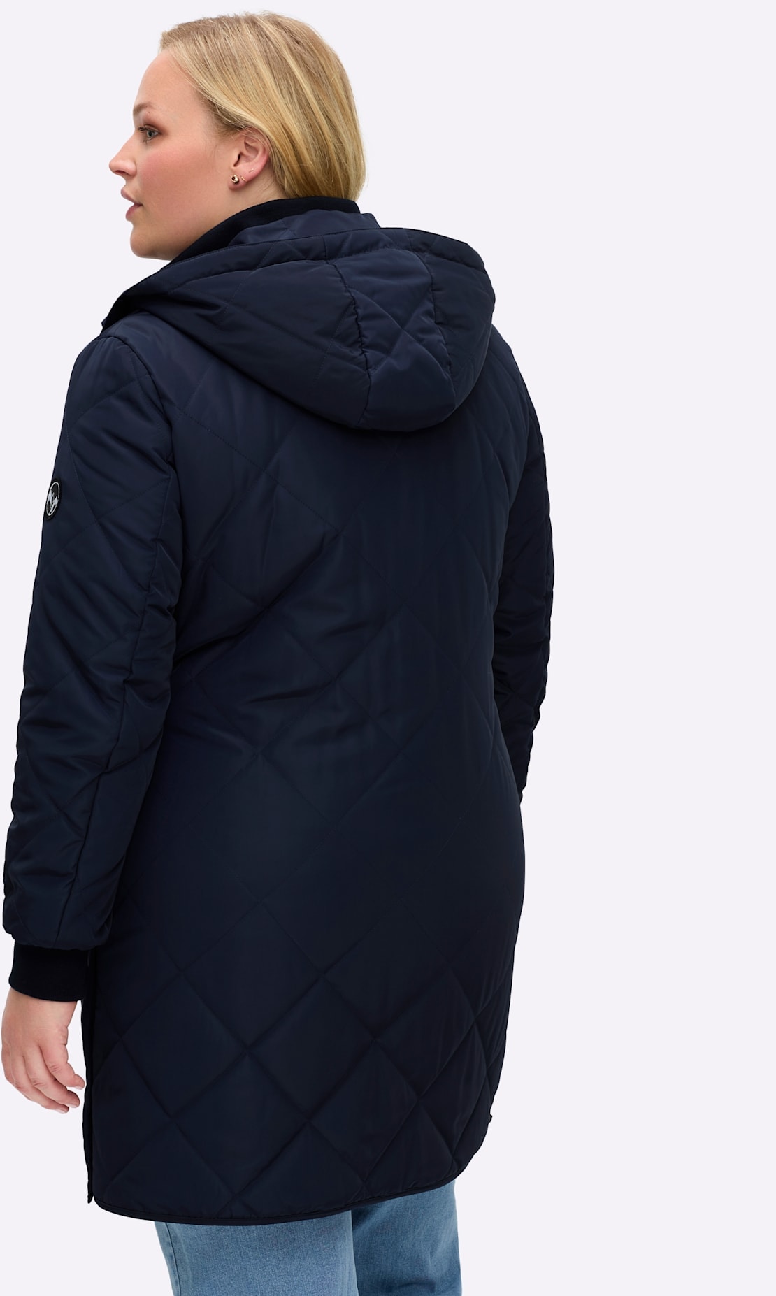 Sheego Steppjacke mit Kapuze