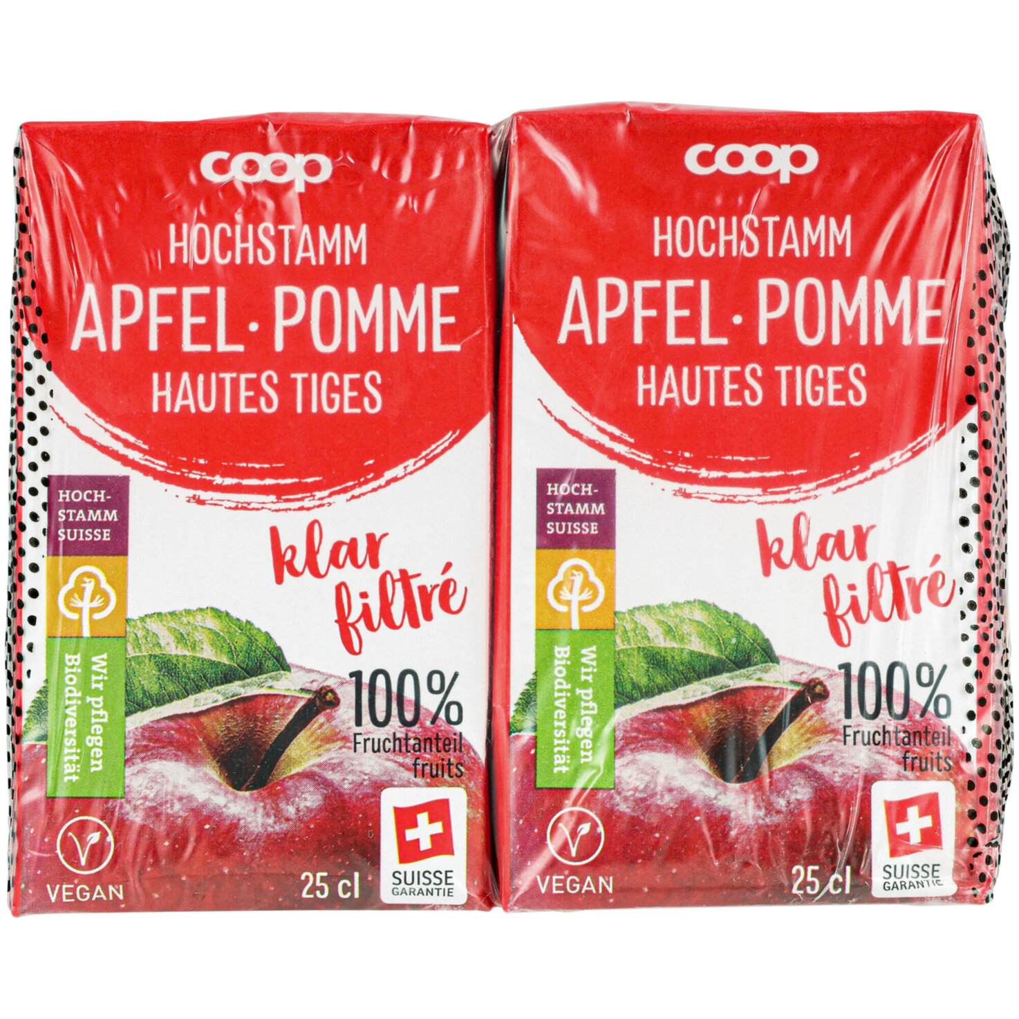 Apfelsaft klar 4x25cl -100cl