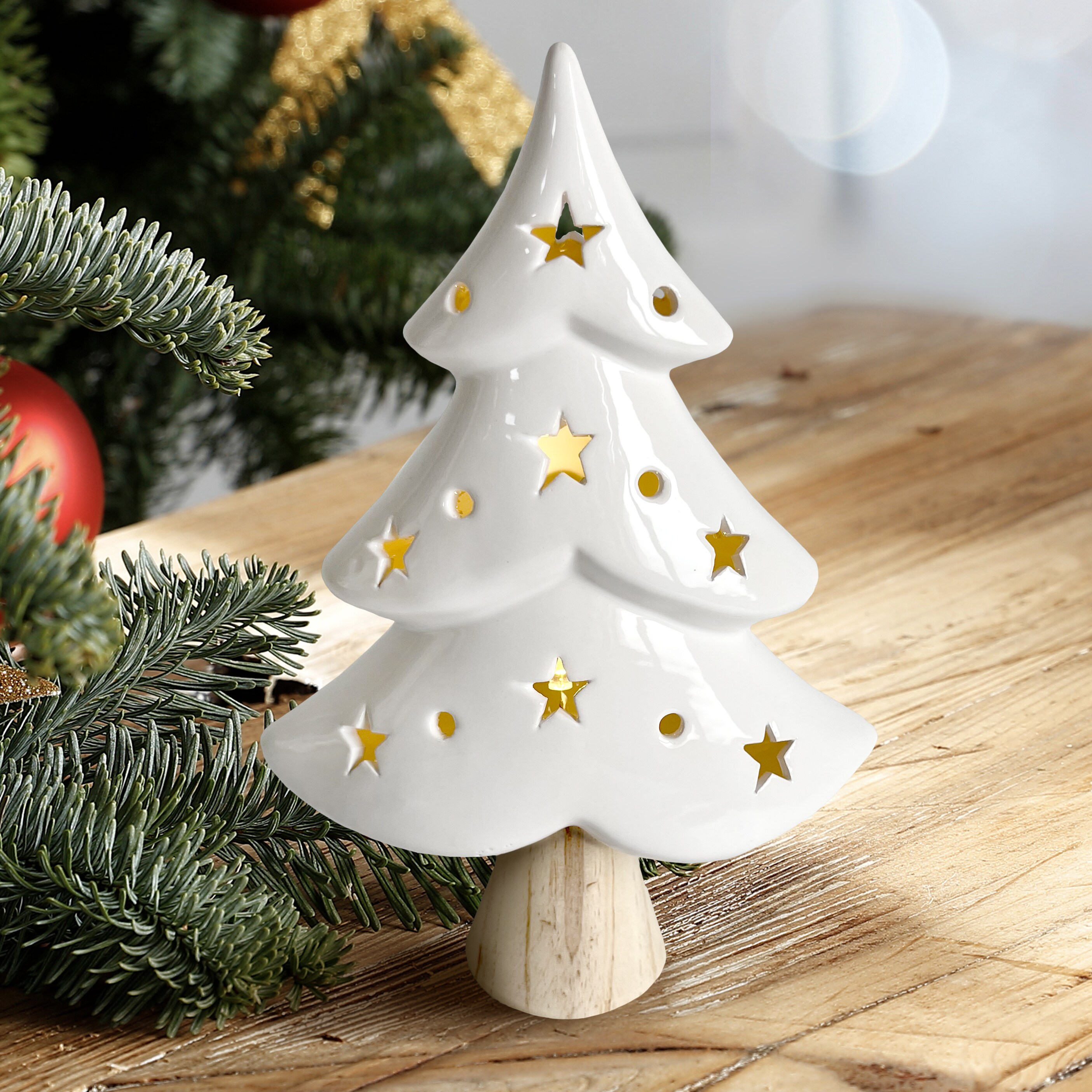 HTI-Living LED Winterbaum mit Leuchtsternen