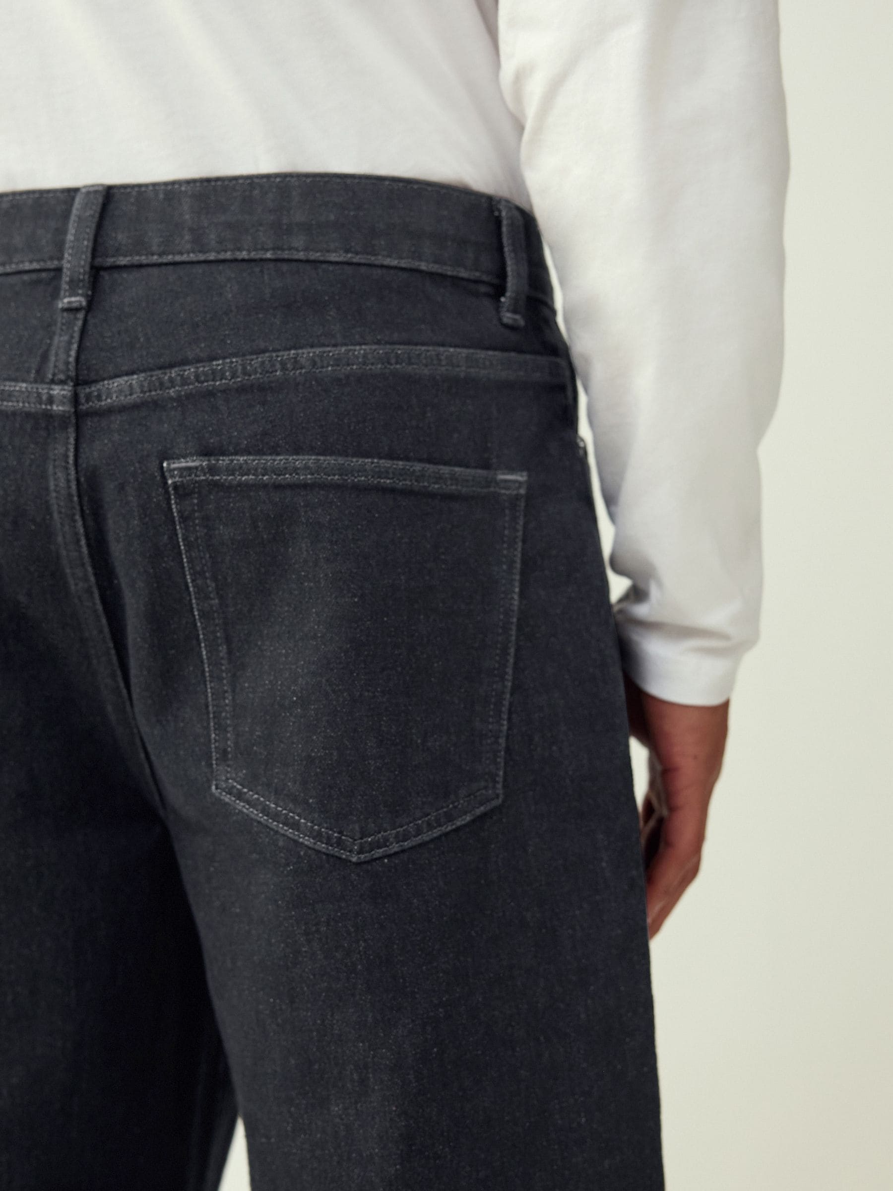 Zwart - Baggy pasvorm - Vintage wash denim jeans