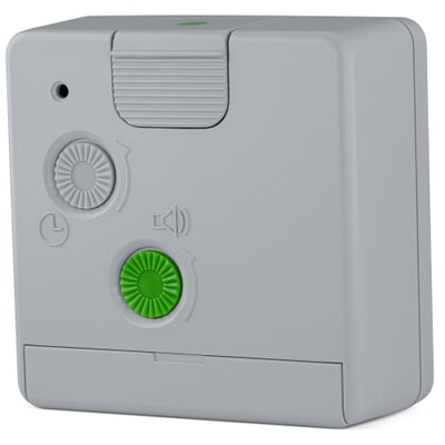 Wecker Braun, analog, Grau/Grau
