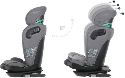 Beemoo Reform ISOFIX Beltestol, Mineral Grey
