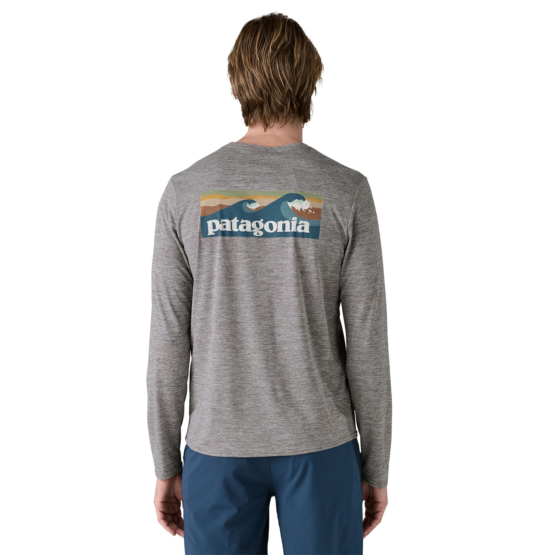 M's L/S Cap Cool Daily Graphic Shirt - Waters